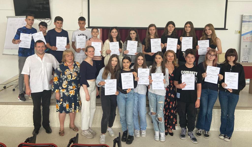 Performanțele elevilor din clasa a VII-a B, intensiv limba germană, iunie 2023: Diplomele DSD-A2